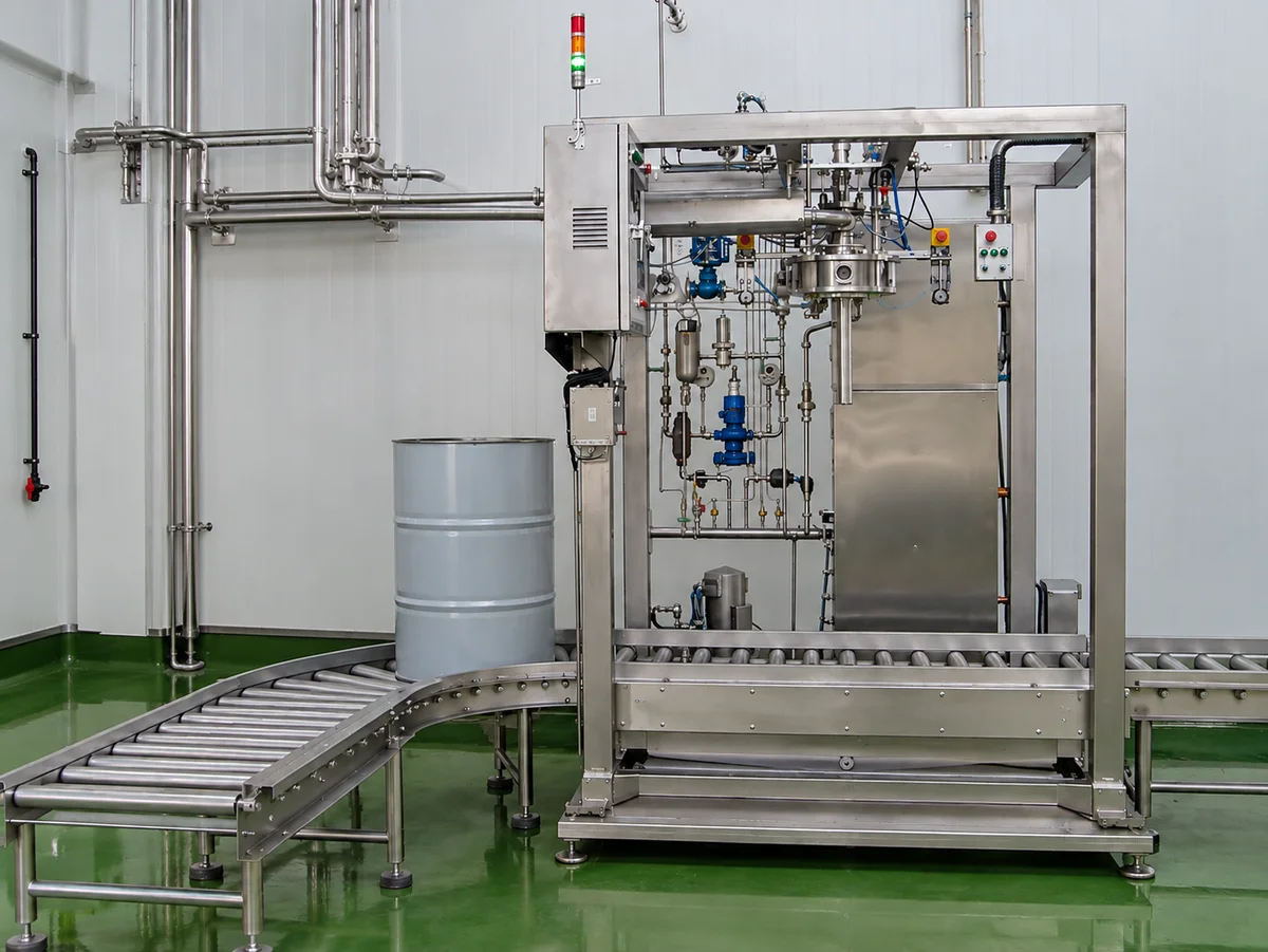 Aseptic Bulk Bag Fillers: Single-station aseptic bulk filler configuration.